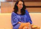 Andreea Raicu in albastru