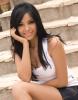 Corina Caragea pe scari