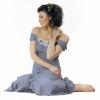 Paula Seling in rochie lunga
